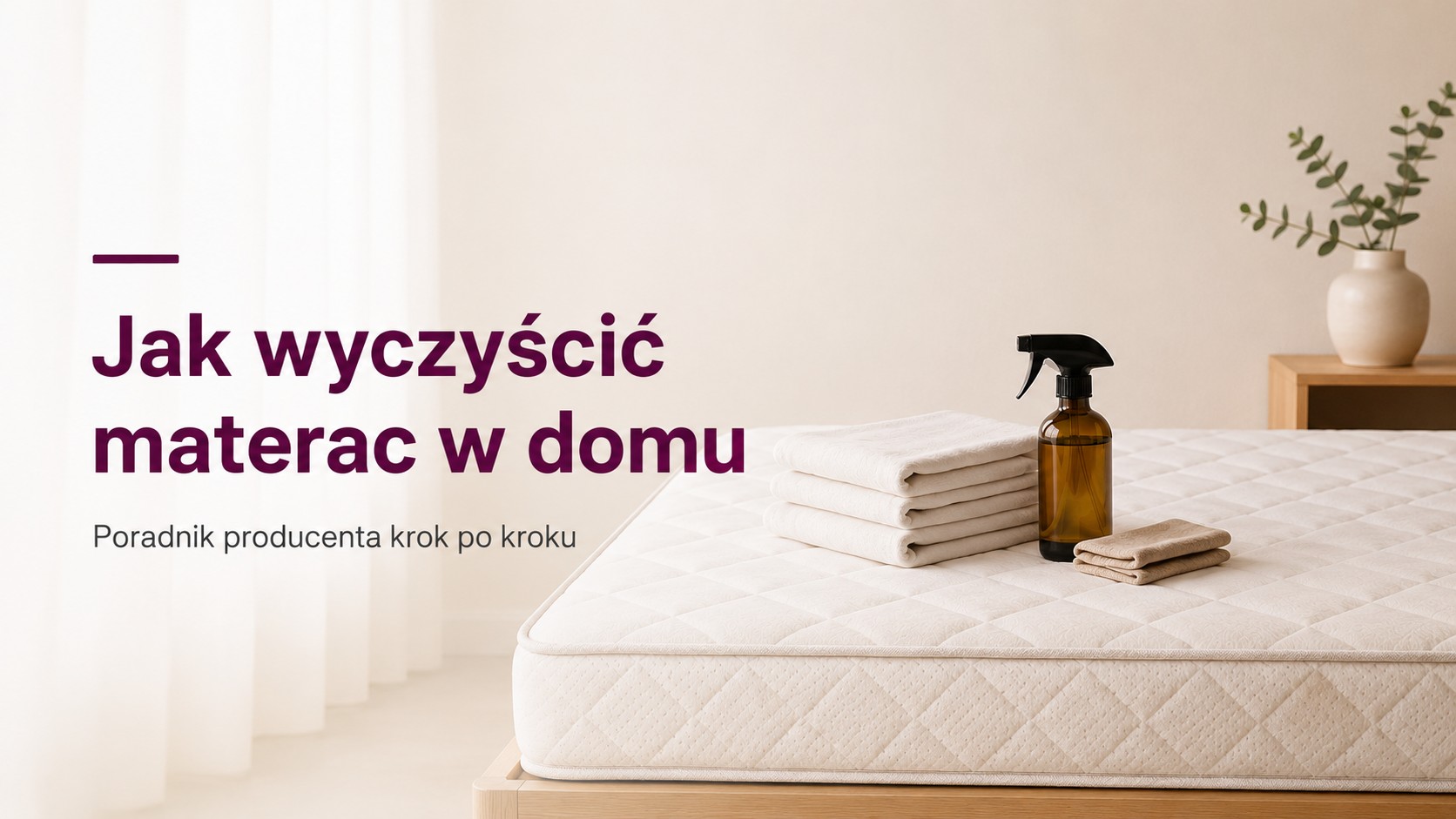Jak wyprać materac w domu — poradnik producenta Marpur